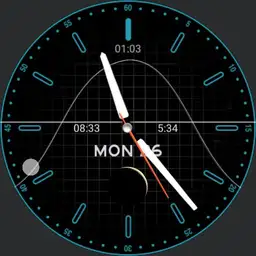 Solar and Lunar clock Analog
