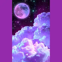 Purple night sky