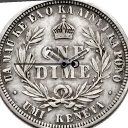 Silver, Dime, Hawaii, 1883