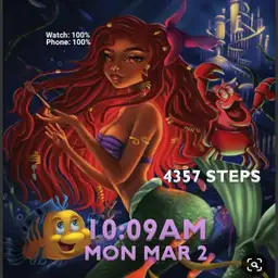 Little mermaid Black