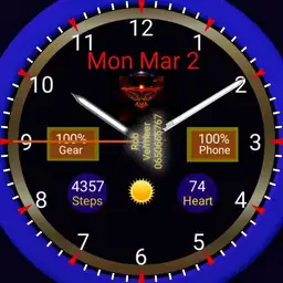 Watch with stopwatch weather location pressure heartrate steps Copy
