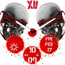 Blood split skull