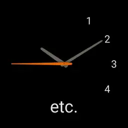 lazy clock - black