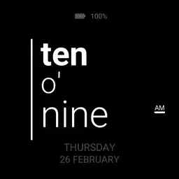 PG: Simple text watch with colour bars