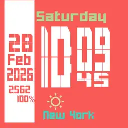 Red Information watch
