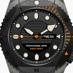 Brute ROKKAKKEI Professional Diver Military Field Watch Bezel Rotate