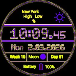 Peters neon purple