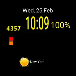 Calendar graphic weather
