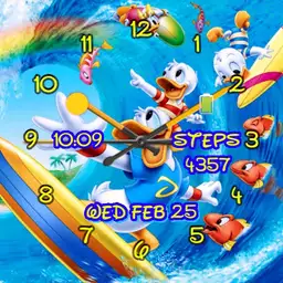 Surfing Donald Duck