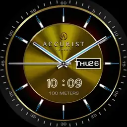 Accurist black plated 7058 Copy