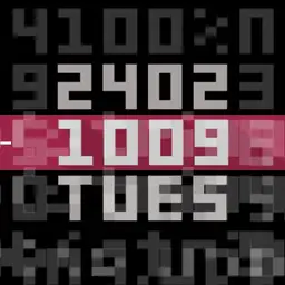 Pebble Enigma Digits for square display