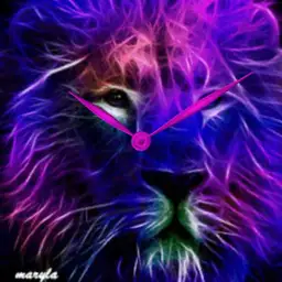 Flaming Purple Lion- plwren