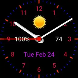 Galaxy Watch Blue Red Copy