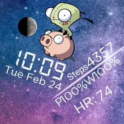 Invader Zim - Gir on a pig