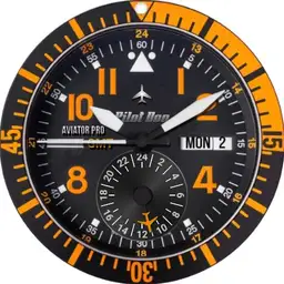 Pilot Dog Aviator Pro GMT Analog - Digital Chrono 12