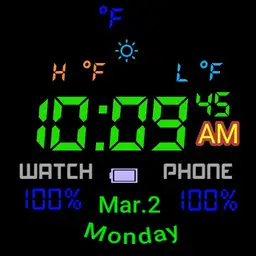 colorful weather battery status