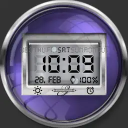 Digital Face with Weather Ucolor