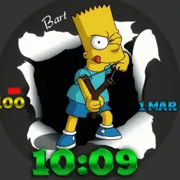 Bart Simpson simple watch by Eric Elias 2020