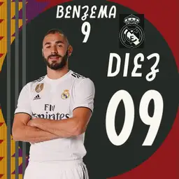Benzema 9. Real Madrid Football Player