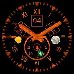 Orange Blue Black watch Copy