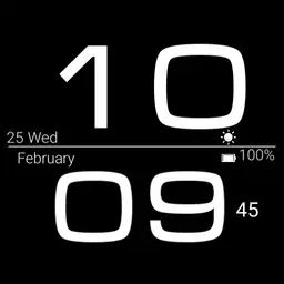 Minimal Watch Face big clock