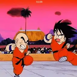 Kid Goku vs Kid Krillin