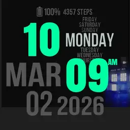 Neon digital tardis