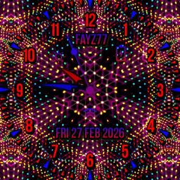 Multicolour spots in motion.