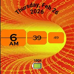 3D Orange Tunnel