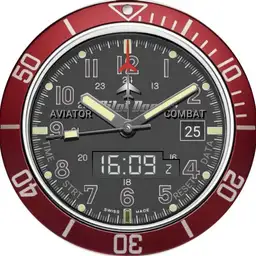 Pilot Dog Aviator Combat Dual Time Combo 5