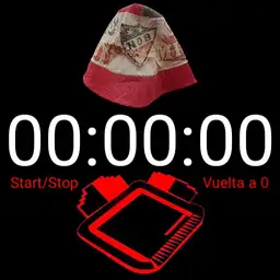 Gorrito Newells con CRONOMETRO