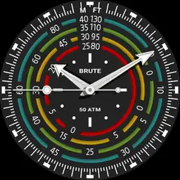 Brute Deep Diver Decompression Timer Table Watch