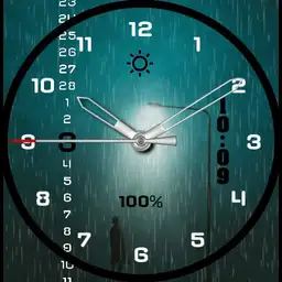 A rainy day in town