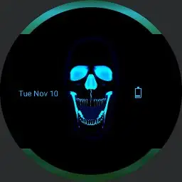 Neon Skull 4K