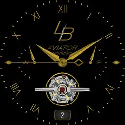 L.B. - Aviator Tourbillon Silver/Gold