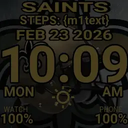 SAINTS WATCH DIGITAL HELMET