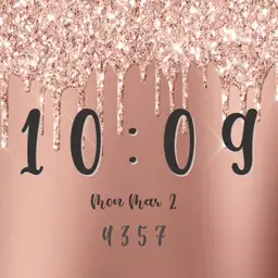 Rose gold glitter