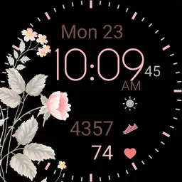 Pink and Grey Floral