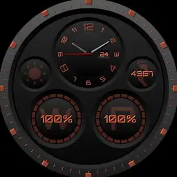 V1.2 Single Face Circle Black
