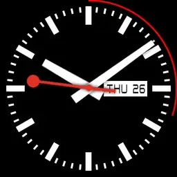 Mondaine Swiss Railway Black Date MPmod