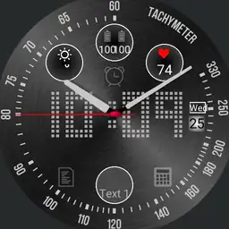 Ticwatch ARGR Negro tacometro
