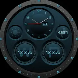 V2.2 Single Face Circle Teal