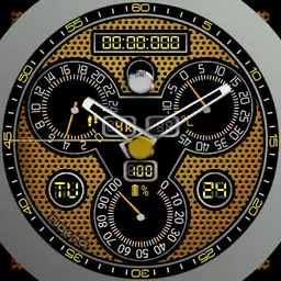 stopwatch themeable yellow grid