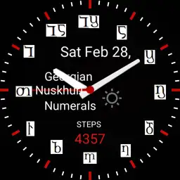 Georgian Nuskhuri Numerals