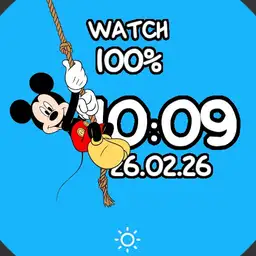 Mickey mouse swinging