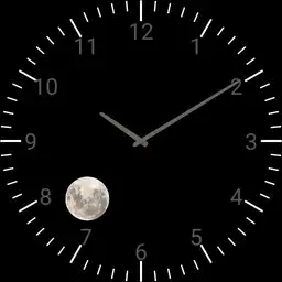 black with moon watch