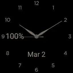 Simple, black watch