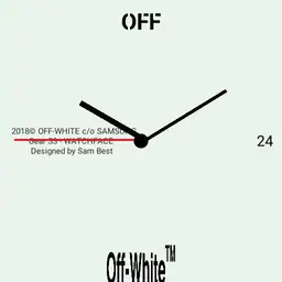 Off-White X Samsung SMARTWATCH Gear S3 Digital White OFF