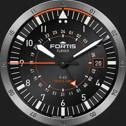FORTIS FLIEGER F-43 TRIPLE GMT