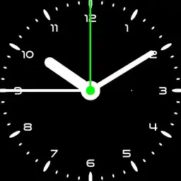 Battery indicator analogue watch v5